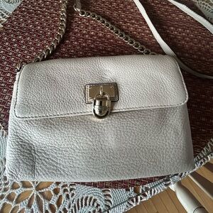 Calvin Klein ivory crossbody purse
